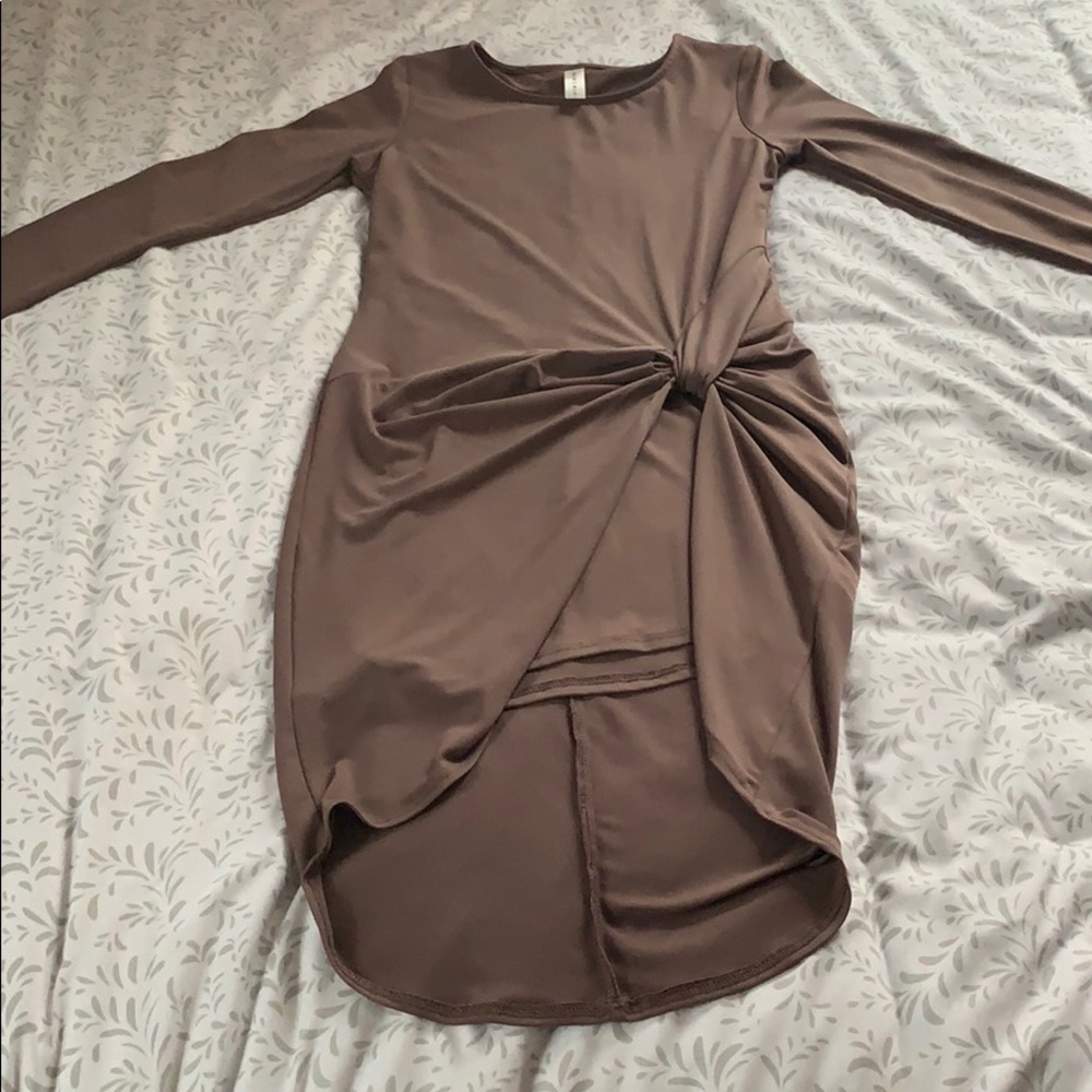 Small blueblush body con tie dress